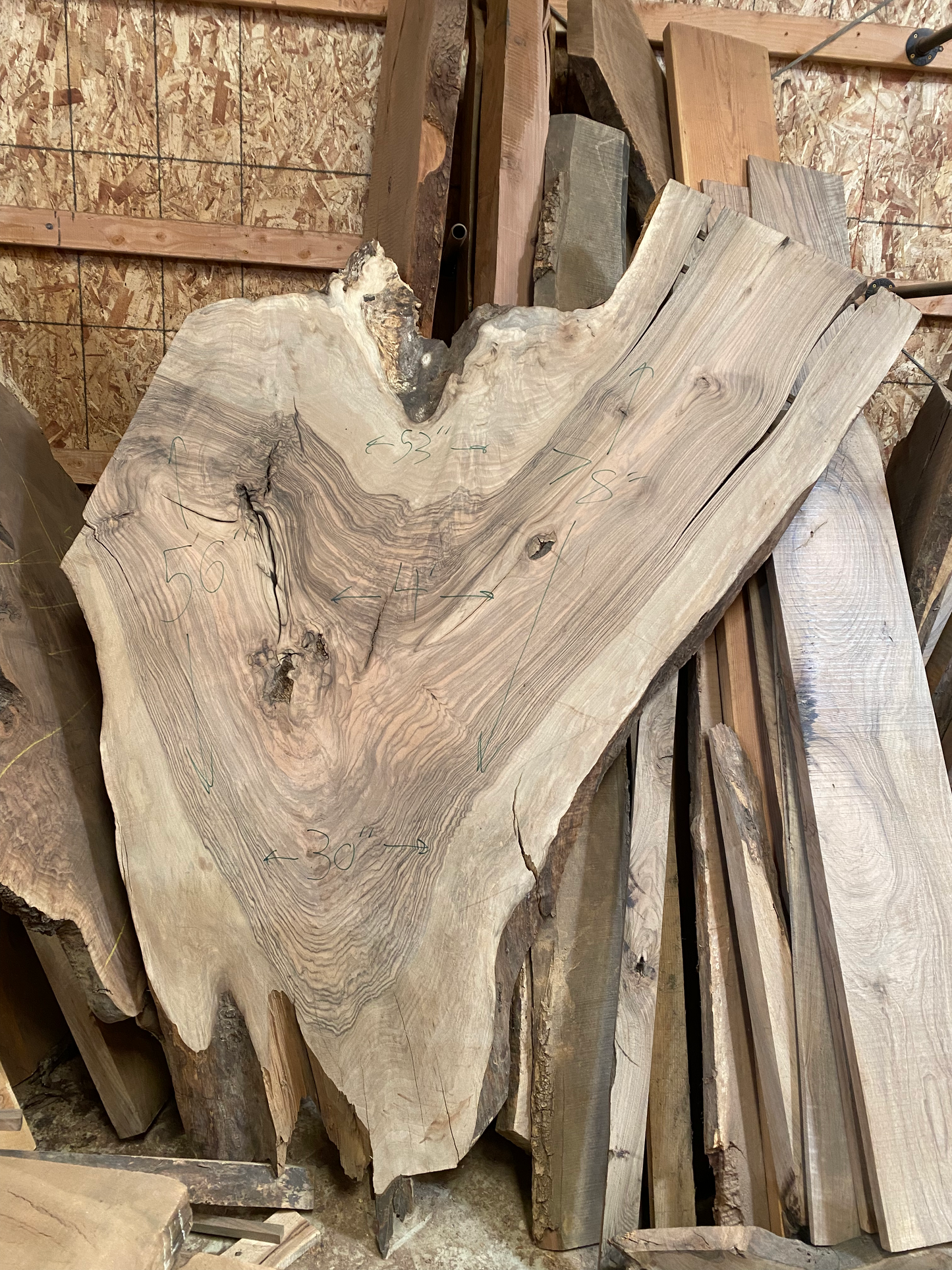 English Walnut Crotch Slab
