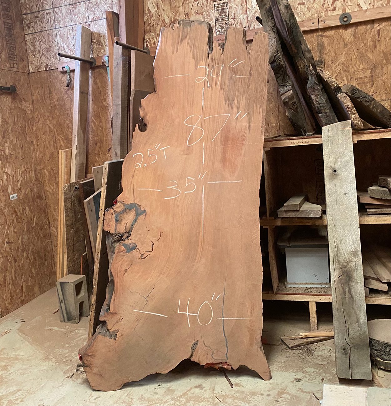 Old Growth Redwood Slab